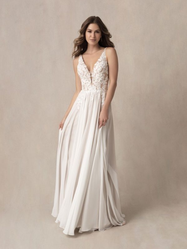 Chiffon A-Line Gown