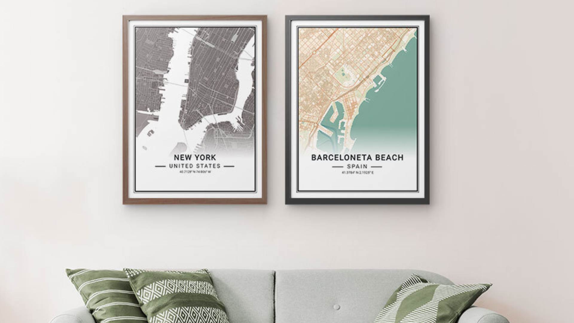 Personalized map print