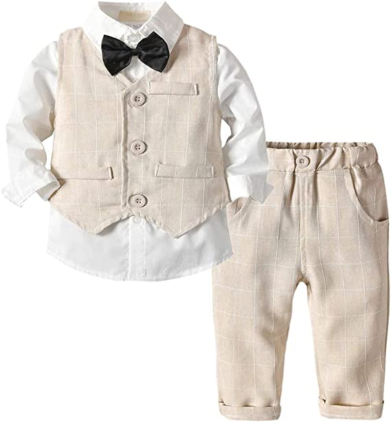 Ring Bearer Vest Suits Set