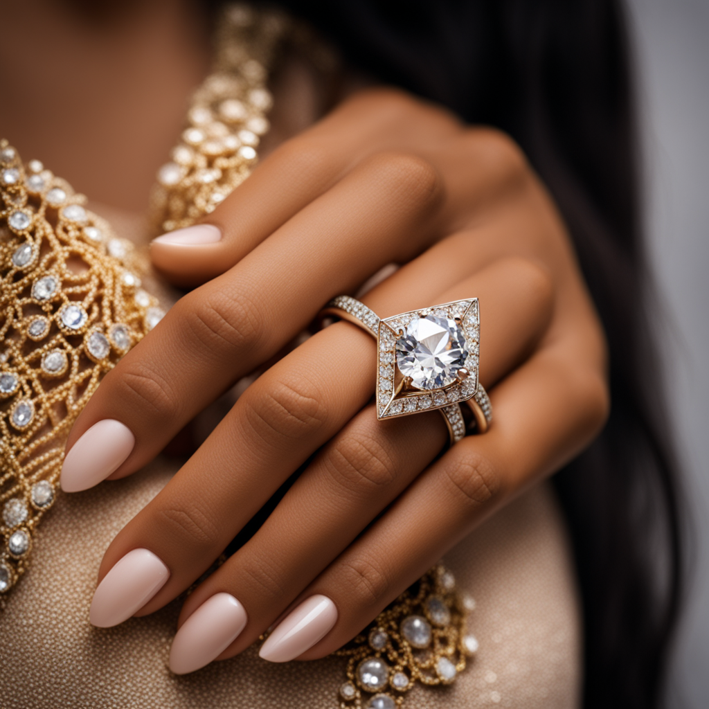 indian-girl-have-wear-diamond-shape-ring