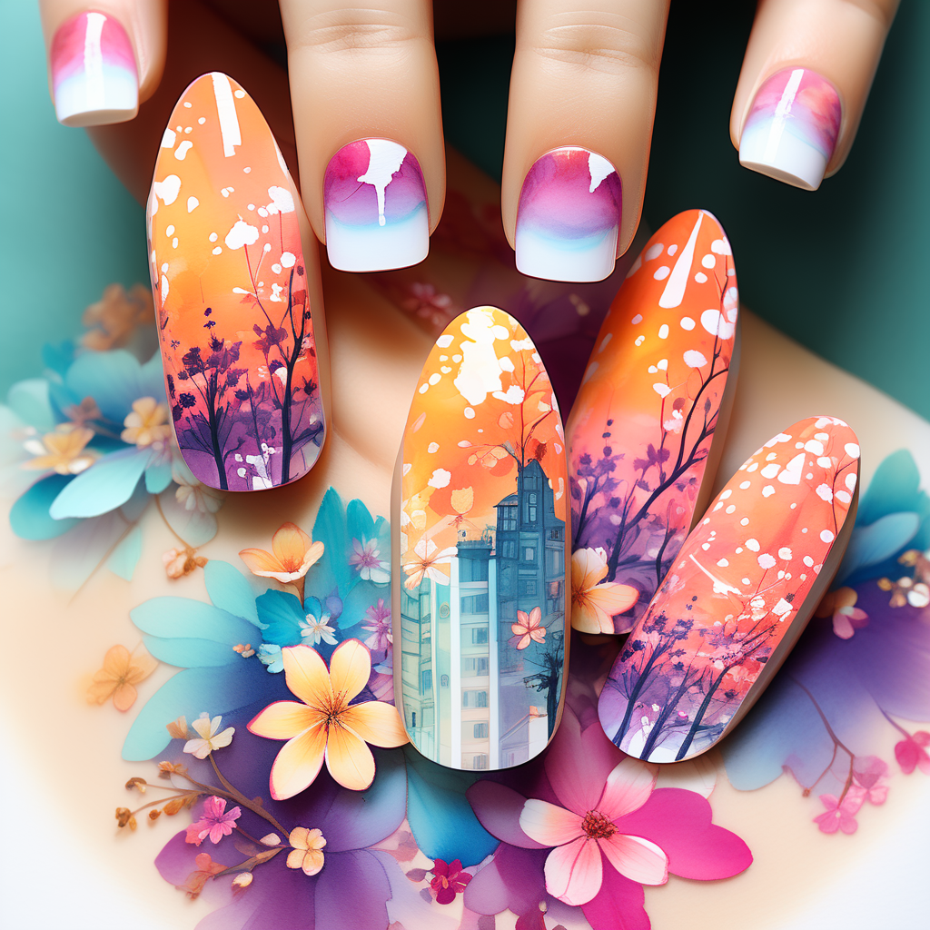 whimsical-watercolor-nail